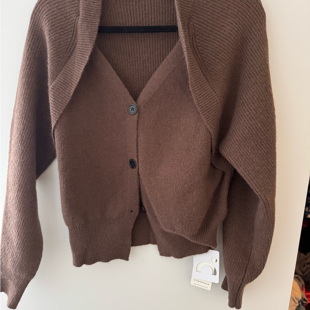 Commense Chocolate Brown Cardigan